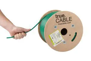 trueCABLE Cat6 Riser (CMR), 500ft, Green, 23AWG 4 Pair Solid Bare Copper, 550MHz, PoE++ (4PPoE), ETL Listed, Unshielded Twisted Pair (UTP), Bulk Ethernet Cable trueCABLE Cat6 Riser (CMR), 500ft, Green, 23AWG 4 Pair Solid Bare Copper, 550MHz, PoE++ (4PPoE), ETL Listed, Unshielded Twisted Pair (UTP), Bulk Ethernet Cable