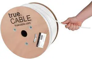 Cat6 Direct Burial Bulk Ethernet Cable, Unshielded, 1000ft, White, 23AWG Solid Bare Copper, Outdoor OSP Jacket, Waterproof, UV Resistant, 550MHz, PoE++ 100W (4PPoE) Cat6 Direct Burial Bulk Ethernet Cable, Unshielded, 1000ft, White, 23AWG Solid Bare Copper, Outdoor OSP Jacket, Waterproof, UV Resistant, 550MHz, PoE++ 100W (4PPoE)