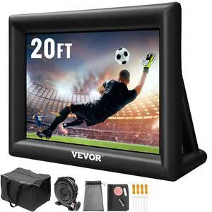 Inflatable Movie Screen 20FT Inflatable Projector Screen for outside with 350W Air Blower Inflatable Screen Oxford Fabric Material Blow Up Screen for Outdoor Movie Supports Front/Rear Projection Inflatable Movie Screen 20FT Inflatable Projector Screen for outside with 350W Air Blower Inflatable Screen Oxford Fabric Material Blow Up Screen for Outdoor Movie Supports Front/Rear Projection
