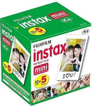 Instax Mini Instant Film, 10 Sheets x 5 Packs (Total 50 Shoots) Instax Mini Instant Film, 10 Sheets x 5 Packs (Total 50 Shoots)
