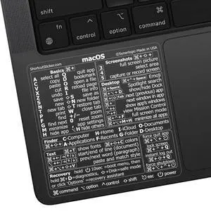 (100pcs) Mac OS Shortcuts Sticker for Air/Pro | Keyboard Stickers for macOS | Laminated Vinyl MacBook Cheatsheet | MacBook Shortcuts 2026 (Clear/White/100pk) (100pcs) Mac OS Shortcuts Sticker for Air/Pro | Keyboard Stickers for macOS | Laminated Vinyl MacBook Cheatsheet | MacBook Shortcuts 2026 (Clear/White/100pk)
