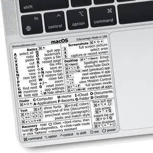 (100pcs) Mac OS Shortcuts Sticker for Air/Pro | Keyboard Stickers for macOS | Laminated Vinyl MacBook Cheatsheet | MacBook Shortcuts 2026 (White/100pk) (100pcs) Mac OS Shortcuts Sticker for Air/Pro | Keyboard Stickers for macOS | Laminated Vinyl MacBook Cheatsheet | MacBook Shortcuts 2026 (White/100pk)
