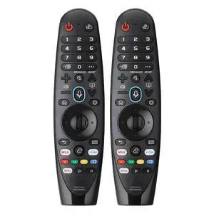 2 Pack AKB75855501 LG Magic Remote Control Replacement - Easy Setup, Voice Control, Shortcut Keys - Works with LG OLED, NanoCell, UHD, ThinQ & WebOS TV MR20GA MR21GA MR22GN MR23GN MR24GN 2 Pack AKB75855501 LG Magic Remote Control Replacement - Easy Setup, Voice Control, Shortcut Keys - Works with LG OLED, NanoCell, UHD, ThinQ & WebOS TV MR20GA MR21GA MR22GN MR23GN MR24GN