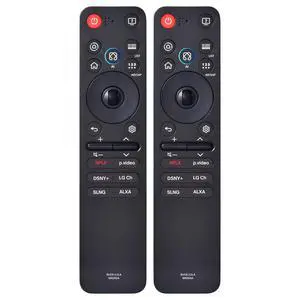 2 Pack MR25GA LG AI Magic Remote Control Replacement for 2019-2026 Smart TV Models - Easy Setup, Voice Control, Shortcut Keys - Works with LG OLED, QNED, NanoCell, UHD, WebOS, 4K/8K Smart TVs 2 Pack MR25GA LG AI Magic Remote Control Replacement for 2019-2026 Smart TV Models - Easy Setup, Voice Control, Shortcut Keys - Works with LG OLED, QNED, NanoCell, UHD, WebOS, 4K/8K Smart TVs