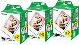 16437396 Instax Mini Twin Pack Picture Format Instant Daylight Film Pack of 3 (60 Shots) 16437396 Instax Mini Twin Pack Picture Format Instant Daylight Film Pack of 3 (60 Shots)