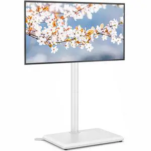 Floor TV Stand with Mount for 32-65 inch TVs up to 88 lbs, Swivel Height AdjustableTV Floor Stand, Tall TV Stand with Wood Base, Saving Space Design for Living Room, Bedroom and Corner Floor TV Stand with Mount for 32-65 inch TVs up to 88 lbs, Swivel Height AdjustableTV Floor Stand, Tall TV Stand with Wood Base, Saving Space Design for Living Room, Bedroom and Corner