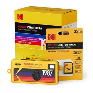 Charmera Key Chain Digital Camera (Random Style Blind Box, Single Camera) with 32GB Memory Card Bundle (2 Items) Charmera Key Chain Digital Camera (Random Style Blind Box, Single Camera) with 32GB Memory Card Bundle (2 Items)
