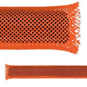 1/2" PET Expandable Braid Sleeving Flame Retardant Flexible Wire Mesh for Cord Management and Cable Protection - 250 Feet - Orange 1/2" PET Expandable Braid Sleeving Flame Retardant Flexible Wire Mesh for Cord Management and Cable Protection - 250 Feet - Orange