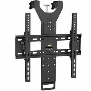 TV Hanger Bracket for 42 to 75 inch Flat and Curved Screens, Light Weight Steel Design, Height Adjustable Cross Bar, Loft Bed, Thin Door TV Mount, Max VESA 400x400, Black, MOUNT-TV02LB TV Hanger Bracket for 42 to 75 inch Flat and Curved Screens, Light Weight Steel Design, Height Adjustable Cross Bar, Loft Bed, Thin Door TV Mount, Max VESA 400x400, Black, MOUNT-TV02LB