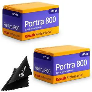 Kodak Portra 800 35mm Film 2 Pack 36exp for 35mm Film Camera Roll Bundle - Kodak Film- Cloth - 35 mm Film Roll- Camera Film Kodak Portra 800 35mm Film 2 Pack 36exp for 35mm Film Camera Roll Bundle - Kodak Film- Cloth - 35 mm Film Roll- Camera Film