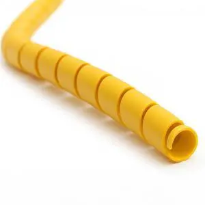 1 Inch Heavy Duty Spiral Wrap HDPE Flexible Plastic Cable Sleeve Hose Protector 25 Feet - Yellow 1 Inch Heavy Duty Spiral Wrap HDPE Flexible Plastic Cable Sleeve Hose Protector 25 Feet - Yellow
