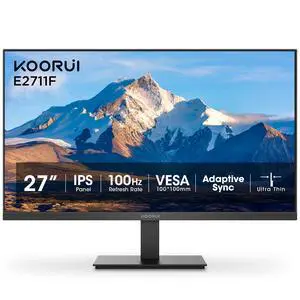 Monitor 27 Inch 1080p PC Monitor 3000:1 Contrast Ratio with HDMI VGA for Office and Home, 99% SRGB, Frameless, Eye Care, Tilt Adjustment, VESA Mountable, Black Monitor 27 Inch 1080p PC Monitor 3000:1 Contrast Ratio with HDMI VGA for Office and Home, 99% SRGB, Frameless, Eye Care, Tilt Adjustment, VESA Mountable, Black