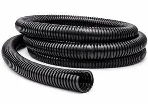 Split Wire Loom Tubing 5/8" Inch 250 Ft Long - Black Conduit Cover for Cords - Corrugated Tubing and Protector for Automotive - Durable Polyethylene Split Wire Loom Tubing 5/8" Inch 250 Ft Long - Black Conduit Cover for Cords - Corrugated Tubing and Protector for Automotive - Durable Polyethylene