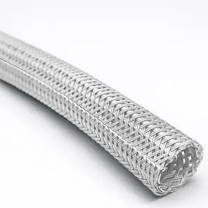 1.5" Hook Self Closing Sleeve Braid Wrap Around Sleeving Flame Retardant Flexible Mesh Cord Cover Cable Protector Wire Organizer - 50 Feet - White 1.5" Hook Self Closing Sleeve Braid Wrap Around Sleeving Flame Retardant Flexible Mesh Cord Cover Cable Protector Wire Organizer - 50 Feet - White