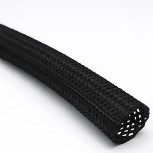3/4" Hook Self Closing Sleeve Braid Wrap Around Sleeving Flame Retardant Flexible Mesh Cord Cover Cable Protector Wire Organizer - 100 Feet - Black 3/4" Hook Self Closing Sleeve Braid Wrap Around Sleeving Flame Retardant Flexible Mesh Cord Cover Cable Protector Wire Organizer - 100 Feet - Black