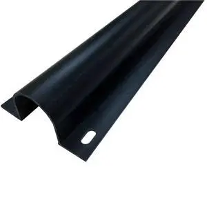 4" Plastic Flanged Wire Guard Cable Raceway - 58 Inch Stick - Black 4" Plastic Flanged Wire Guard Cable Raceway - 58 Inch Stick - Black