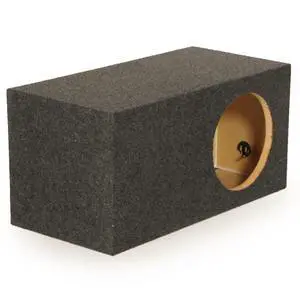QPower 15 Inch Heavy Duty Single Vented Carpet Covered Durable Car Audio Extra Large Vehicle Subwoofer Enclosure Woofer Box, Charcoal Gray QPower 15 Inch Heavy Duty Single Vented Carpet Covered Durable Car Audio Extra Large Vehicle Subwoofer Enclosure Woofer Box, Charcoal Gray