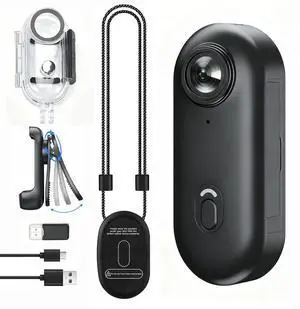 4K Mini Wearable Body Camera, Clip-On POV Action Cam with Magnetic Lanyard, Rotating Back Clip, 150° Wide Angle, Waterproof Case to 131ft, WiFi App for Sports, 64G, Cycling, Travel 4K Mini Wearable Body Camera, Clip-On POV Action Cam with Magnetic Lanyard, Rotating Back Clip, 150° Wide Angle, Waterproof Case to 131ft, WiFi App for Sports, 64G, Cycling, Travel