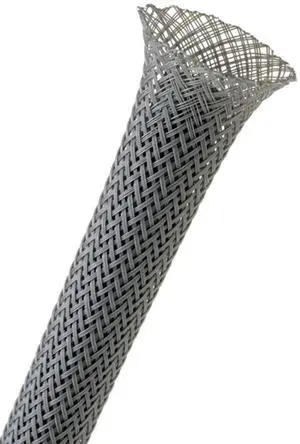 1/8" PET Expandable Braided Sleeving - Color: Gray - Length: 1000FT 1/8" PET Expandable Braided Sleeving - Color: Gray - Length: 1000FT