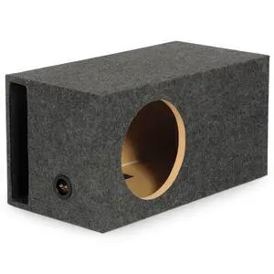 QPower HD112VL Single 12 Inch SPL XL Heavy Duty Side Ported Subwoofer Box Enclosure with Durable Carpet Covering for Car Audio Systems QPower HD112VL Single 12 Inch SPL XL Heavy Duty Side Ported Subwoofer Box Enclosure with Durable Carpet Covering for Car Audio Systems