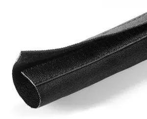 6" Hook and Loop Nylon Fast Wrap Sleeve Cable Management - 10 Feet - Black 6" Hook and Loop Nylon Fast Wrap Sleeve Cable Management - 10 Feet - Black
