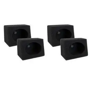 QPOWER Q-Bomb 6x9" Car Subwoofer Box Enclosures w/Bedliner Spray Pair (4 Pack) QPOWER Q-Bomb 6x9" Car Subwoofer Box Enclosures w/Bedliner Spray Pair (4 Pack)