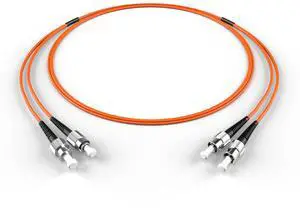 FiberCablesDirect OM1 Multimode Fiber Patch Cable | Length Options 0.5M300M | ST FC | 50M (164.04ft) | Duplex 62.5/125µm | 1Gb Ethernet | Orange OFNR PVC FiberCablesDirect OM1 Multimode Fiber Patch Cable | Length Options 0.5M300M | ST FC | 50M (164.04ft) | Duplex 62.5/125µm | 1Gb Ethernet | Orange OFNR PVC