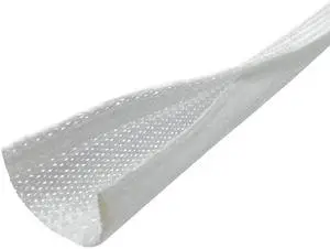 2" Side Entry Cable Wrap Braided Sleeving with Hook & Loop Fastener - 50 Feet (White) 2" Side Entry Cable Wrap Braided Sleeving with Hook & Loop Fastener - 50 Feet (White)