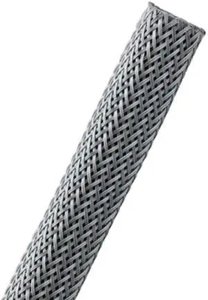 1/4" PET Expandable Braided Sleeving - Color: Platinum Gray - Length: 200FT 1/4" PET Expandable Braided Sleeving - Color: Platinum Gray - Length: 200FT