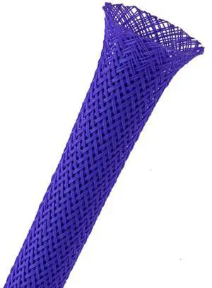 1/4" PET Expandable Braided Sleeving - Color: Dark Purple - Length: 200FT 1/4" PET Expandable Braided Sleeving - Color: Dark Purple - Length: 200FT