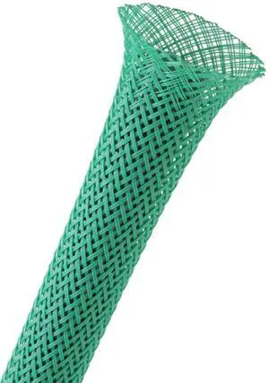 1/4" PET Expandable Braided Sleeving - Color: Green - Length: 200FT 1/4" PET Expandable Braided Sleeving - Color: Green - Length: 200FT