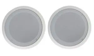CC80T White Pair 8" 70V Commercial in-Ceiling Speakers, White, Aimable Tweeter, Paintable Grill, High-Fidelity Audio, for Restaurants and Bars CC80T White Pair 8" 70V Commercial in-Ceiling Speakers, White, Aimable Tweeter, Paintable Grill, High-Fidelity Audio, for Restaurants and Bars