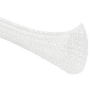 200 Ft - 0.25 Inch Braided Cable Sleeve - Self Closing Split Wire Wrap Cord Hider Organizer Wire Loom Tubing Cover for Automotive, Industrial Cable Management - White 200 Ft - 0.25 Inch Braided Cable Sleeve - Self Closing Split Wire Wrap Cord Hider Organizer Wire Loom Tubing Cover for Automotive, Industrial Cable Management - White