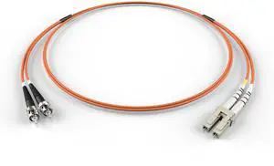 FiberCablesDirect OM1 Multimode Fiber Patch Cable | Length Options 0.5M300M | LC ST | 55M (180.45ft) | Duplex 62.5/125µm | 1Gb Ethernet | Orange OFNR PVC FiberCablesDirect OM1 Multimode Fiber Patch Cable | Length Options 0.5M300M | LC ST | 55M (180.45ft) | Duplex 62.5/125µm | 1Gb Ethernet | Orange OFNR PVC