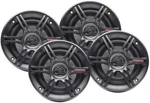 2 Pair 6.5 Inch Car Audio Speakers, 300 Watt MAX 3 Way Full Range Speaker Set with 1 Inch Tweeter & Spade Terminal Connectors, CS-653 2 Pair 6.5 Inch Car Audio Speakers, 300 Watt MAX 3 Way Full Range Speaker Set with 1 Inch Tweeter & Spade Terminal Connectors, CS-653