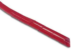 1" Spiral Cable Wrap Polyethylene Expandable Abrasion Protector Wire Sleeve - 100 Feet - Red 1" Spiral Cable Wrap Polyethylene Expandable Abrasion Protector Wire Sleeve - 100 Feet - Red