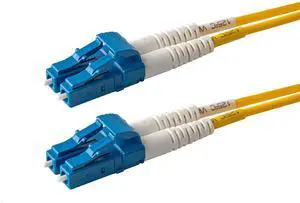1-Pack 85 Meter LC to LC Fiber Patch Cable, Corning SMF-28 Singlemode 9/125um Ultra Optical Fiber, Duplex, Yellow Riser OFNR Cable Jacket 1-Pack 85 Meter LC to LC Fiber Patch Cable, Corning SMF-28 Singlemode 9/125um Ultra Optical Fiber, Duplex, Yellow Riser OFNR Cable Jacket