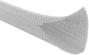 25 Ft - 2" Inch Braided Cable Sleeve - Self Closing Split Wire Wrap Cord Hider Organizer Wire Loom Tubing Cover for Automotive, Industrial Cable Management - Platinum Gray 25 Ft - 2" Inch Braided Cable Sleeve - Self Closing Split Wire Wrap Cord Hider Organizer Wire Loom Tubing Cover for Automotive, Industrial Cable Management - Platinum Gray
