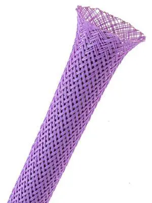 1/8" PET Expandable Braided Sleeving - Color: Purple - Length: 225FT 1/8" PET Expandable Braided Sleeving - Color: Purple - Length: 225FT