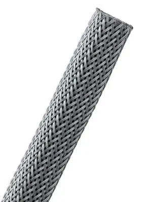 1/8" PET Expandable Braided Sleeving - Color: Platinum Gray - Length: 225FT 1/8" PET Expandable Braided Sleeving - Color: Platinum Gray - Length: 225FT