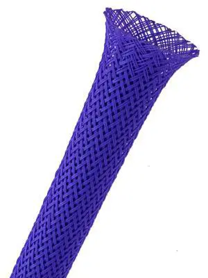 1/8" PET Expandable Braided Sleeving - Color: Dark Purple - Length: 225FT 1/8" PET Expandable Braided Sleeving - Color: Dark Purple - Length: 225FT