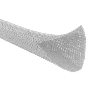 100 Ft - 0.50" Inch Braided Cable Sleeve - Self Closing Split Wire Wrap Cord Hider Organizer Wire Loom Tubing Cover for Automotive, Industrial Cable Management - Platinum Gray 100 Ft - 0.50" Inch Braided Cable Sleeve - Self Closing Split Wire Wrap Cord Hider Organizer Wire Loom Tubing Cover for Automotive, Industrial Cable Management - Platinum Gray