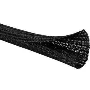 100 Ft - 0.38" Inch Braided Cable Sleeve - Self Closing Split Wire Wrap Cord Hider Organizer Wire Loom Tubing Cover for Automotive, Industrial Cable Management - Black 100 Ft - 0.38" Inch Braided Cable Sleeve - Self Closing Split Wire Wrap Cord Hider Organizer Wire Loom Tubing Cover for Automotive, Industrial Cable Management - Black
