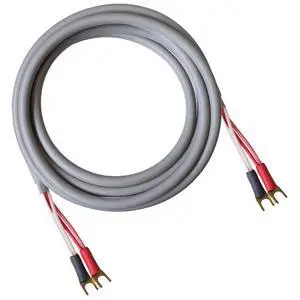 Canare 4S11 Speaker Cable, with Ultrasonically-Welded Conventional (Non-Bi-Wire) Terminations, (One Cable - for one Speaker); Assembled in The USA (6 Foot, Grey, Spades to Spades) Canare 4S11 Speaker Cable, with Ultrasonically-Welded Conventional (Non-Bi-Wire) Terminations, (One Cable - for one Speaker); Assembled in The USA (6 Foot, Grey, Spades to Spades)