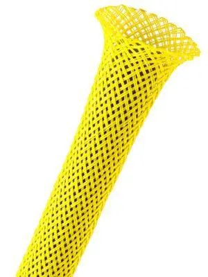 1/8" PET Expandable Braided Sleeving - Color: Neon Yellow - Length: 225FT 1/8" PET Expandable Braided Sleeving - Color: Neon Yellow - Length: 225FT