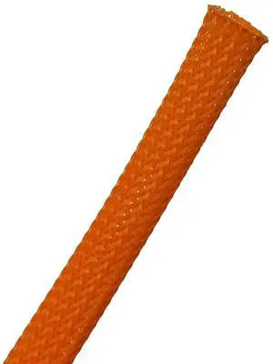 PET Expandable Braided Sleeving - 1-1/2 Inch - 100 Feet Long - Orange Cable Sleeve Automotive Wire Loom, Cable Wrap, Cord Protector from Pets, Cable Management - Orange PET Expandable Braided Sleeving - 1-1/2 Inch - 100 Feet Long - Orange Cable Sleeve Automotive Wire Loom, Cable Wrap, Cord Protector from Pets, Cable Management - Orange