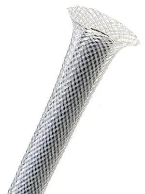 3/4" PET Expandable Braided Sleeving - Color: Clear - Length: 75FT 3/4" PET Expandable Braided Sleeving - Color: Clear - Length: 75FT