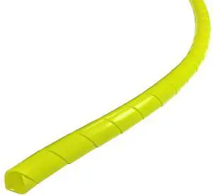 1.25" Spiral Cable Wrap Polyethylene Expandable Abrasion Protector Wire Sleeve - 50 Feet - Yellow 1.25" Spiral Cable Wrap Polyethylene Expandable Abrasion Protector Wire Sleeve - 50 Feet - Yellow