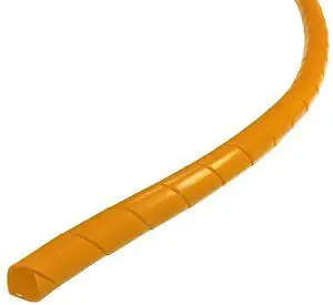 1.25" Spiral Cable Wrap Polyethylene Expandable Abrasion Protector Wire Sleeve - 50 Feet - Orange 1.25" Spiral Cable Wrap Polyethylene Expandable Abrasion Protector Wire Sleeve - 50 Feet - Orange