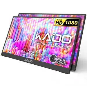2-Pack 15.6" FHD Portable Monitor for Laptop 1080p Second Display IPS | 45W Reverse Charging HDMI USB-C, 1920x1080 Laptop Screen Extender, Kickstand for PC, Mac, Dex, Tablet, Xbox, PS4/PS5, Switch 2-Pack 15.6" FHD Portable Monitor for Laptop 1080p Second Display IPS | 45W Reverse Charging HDMI USB-C, 1920x1080 Laptop Screen Extender, Kickstand for PC, Mac, Dex, Tablet, Xbox, PS4/PS5, Switch